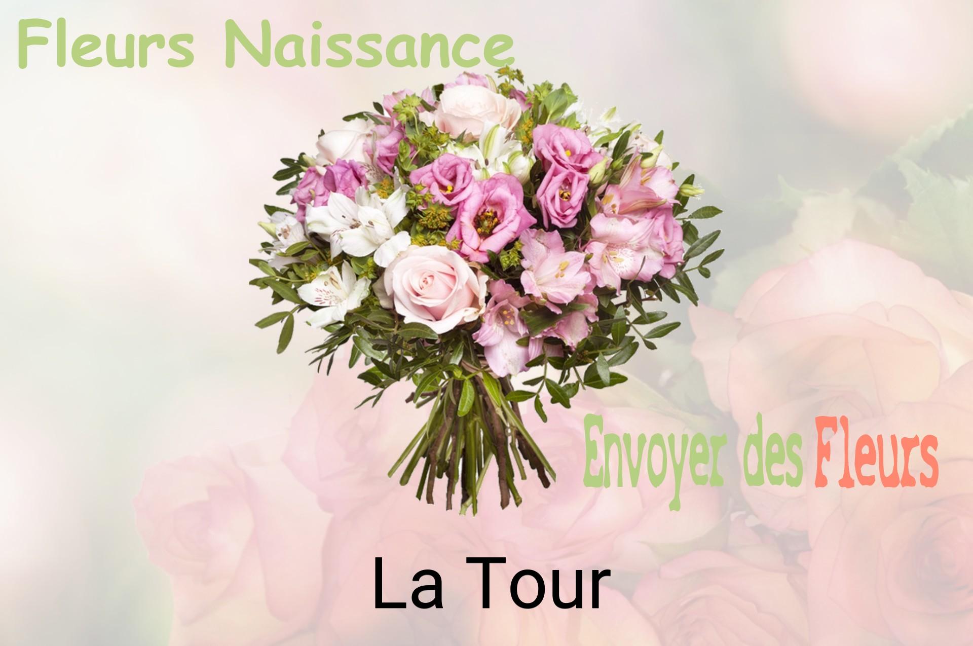 Bouquet de fleurs de naissance livré à La Tour